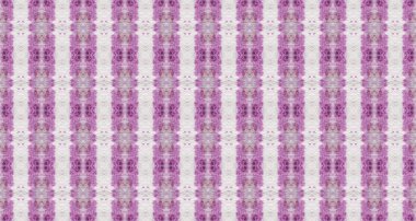 Violet Renkli Geometrik Desen. Kusursuz çizgili Ikat fırçası. Kusursuz suluboya halı desenli mor renkli Geometrik Batik. Kabile Geometrik Fırçası. Pembe Renkli Bohem Tekstil. Soyut Soluk İşaret.