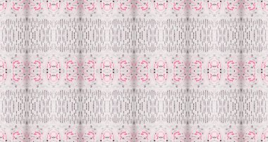 Violet Renkli Geometrik Desen. Etnik Geometrik Batik. Kusursuz Boho Fırçası. Su Boyası Bohem Fırçası. Kusursuz suluboya desenli soyut çizgili Ikat fırçası. Gri Renkli Geometrik Doku.