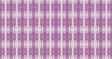 Violet Renkli Geometrik Desen. Kusursuz çizgili Boho fırçası. Pembe Renkli Geometrik Desen. Kusursuz suluboya halı deseni Mor Bohem Fırçası. Kabile Geometrik Batik. Soyut Boyalı İşaret.