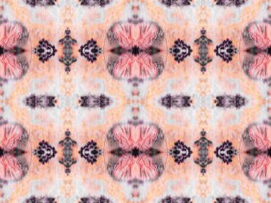 Violet Renkli Geometrik Desen. Su Boyası Bohem Batik. Su Boyası Geometrik Tekstil. Kusursuz Boyalı Parmak izi. Etnik Geometrik Fırça. Soyut Çizgili Ikat Fırçası. Soyut Suluboya Halı Deseni