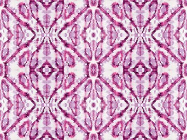 Violet Renkli Geometrik Desen. Etnik Bohem Fırçası. Pembe renkli Geometrik Tekstil. Su Boyası Bohem Batik. Kusursuz Ikat Yazdırma. Soyut Çizgili Boho Fırçası. Kusursuz suluboya halı deseni