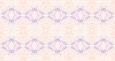 Violet Renkli Geometrik Desen. Su Boyası Geometrik Batik. Kusursuz çizgili Ikat fırçası. Etnik Bohem Fırçası. Soyut Suluboya Kalıpları Soyut Soluk İşaretler. Su Rengi Bohem Tekstili.