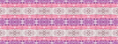 Violet Renkli Geometrik Desen. Kabile Bohemian Batik. Pembe Renkli Bohem Tekstil. Soyut Çizgili Boho Fırçası. Mor Renkli Geometrik Fırça. Soyut Suluboya Halı desenli Kusursuz El Fırçası.