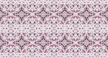 Mor Renkli Bohem deseni. Soyut Çizgili Ikat Fırçası. Soyut suluboya halı desenli pembe renkli geometrik doku. Kusursuz Geo Wave. Kabile Bohemian Batik. Su Rengi Bohem Fırçası.