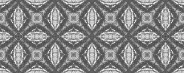 ブラックカラー幾何学模様 アブストラクトウェーブブラシ シンプルな部族ラインブラシ グレーのイカット ドードル パターン 概要Ikat Scrible Design シームレスなストライプインクパターン — ストック写真