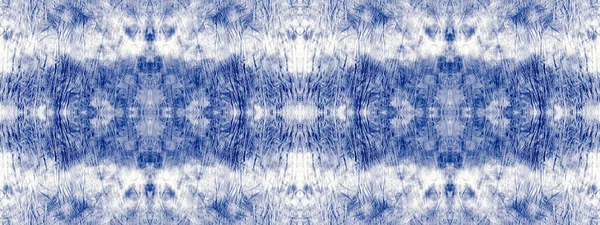 Water Spot Blue Cotton Shibori Mark Cotton Bohemian Cloth Texture — Zdjęcie stockowe