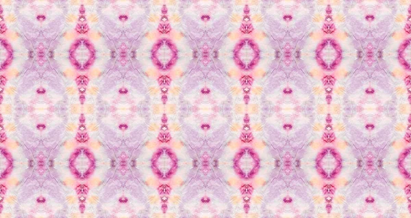 Violett Färggeometriskt Mönster Sömlös Stripe Ikat Batik Röd Färg Bohemisk — Stockfoto