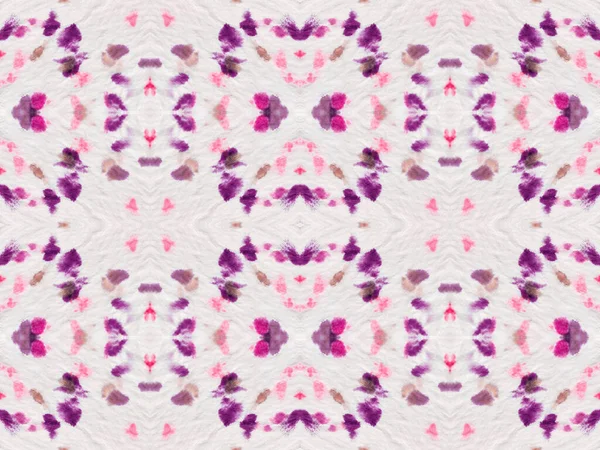 Богемный Узор Акварели Фиолетовый Цвет Чешской Кисти Племенной Геометрический Батик — стоковое фото