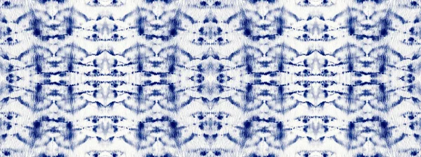 Tygmärke Blue Cotton Tye Dye Drip Subtila Bohemiska Färgkoncept Art — Stockfoto