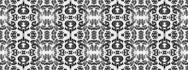Gray Seamless Mark Pincel Cor Ponto Tiedye Geométrica Textura Negra — Fotografia de Stock
