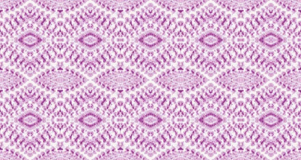 Patrón Bohemio Acuarela Pincel Geométrico Color Púrpura Tribal Geometric Batik — Foto de Stock