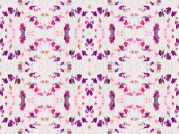 Богемный Узор Акварели Безшовный Бохо Марк Фиолетовый Цвет Геометрический Батик — стоковое фото