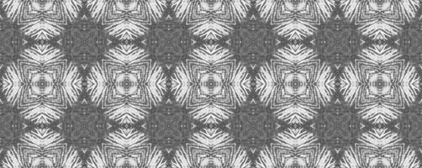 Colore Nero Scribble Pattern Abstract Ikat Watercolor Design Modello Inchiostro — Foto Stock