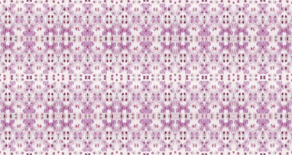 Vízfestékes Bohém Minta Etnikai Bohém Ecset Violet Color Geometrikus Batik — Stock Fotó