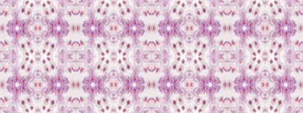 Patrón Geométrico Color Violeta Tribal Bohemian Batik Ola Mano Sin —  Fotos de Stock