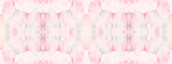 Rosa Abstrakt Märke Tvätta Tie Dye Grunge Flytande Aquarelle Vitt — Stockfoto