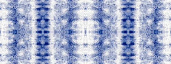 Značka Látky Blue Cotton Shibori Spot Bezbarvý Štětec Boho Ink — Stock fotografie