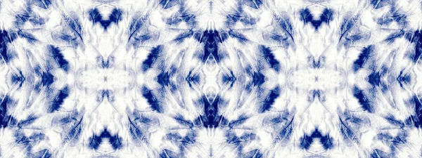 Cloth Mark Blue Colour Tie Dye Drop Boho Geometric Grunge — Stockfoto
