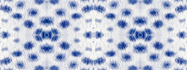 Color Spot Blue Cotton Tye Dye Blot Indigo Colour Wash — Foto Stock