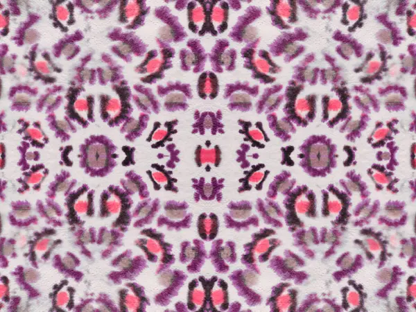 Pink Seamless Spot Purpurová Čára Abstraktní Opakování Geo Akvarel Tie — Stock fotografie