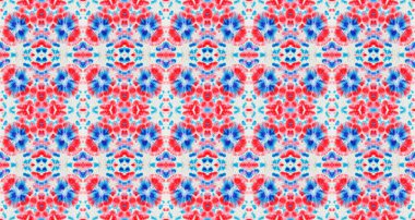 Red Seamless Mark. Ink Blue Color Tie Dye Blot. Flower Soft Seamless Effect. Ink Pastel Shape. Modern Watercolor Light Spatter. Wash Red Pattern Geo Creative Abstract Shape. Blue Colour Canvas.