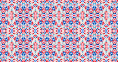 Blue Abstract Mark. Wet Bohemian Tye Dye Drip. Subtle Aquarelle Fluid Pattern. Blue Colour Canvas. Red Color Shape. Wash Ink Texture Flower Boho Abstract Canvas. Ink Colorful Seamless Shape.