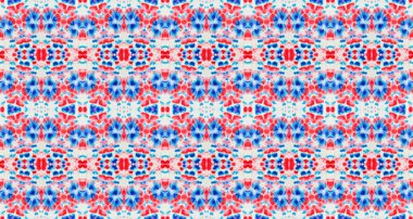 Red Abstract Spot. Geo Red Color Acrylic Drip. Blue Red Texture Flower Wash Seamless Smudge. Floral Watercolor Cotton Pattern. Ink Water Stain. Wash Floral Repeat. Wet Abstract Seamless Brush.