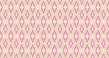 Kırmızı Renkli Geometrik Desen. Kusursuz Halı Deseni, Renkli Bohem Doku Vektörü Resimleme Arkaplanı 
