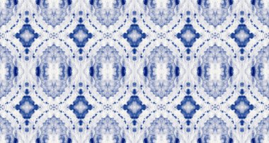 Cloth Mark. Blue Cotton Tie Dye Blot. Boho Bohemian Effect. Boho Ink Splatter Texture Crease Watercolor Color Splotch. Ink Seamless Brush. Ink Seamless Abstract Print. Indigo Colour Boho Design.