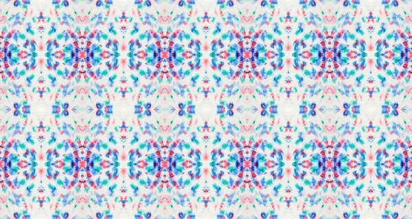 Blue Abstract Spot Geo Bohemian Colorful Blot Red Pastel Brush — Stockfoto