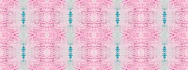 Blauwe Naadloze Vlek Inkt Boheemse Shibori Mark Roze Kleureffect Art — Stockfoto