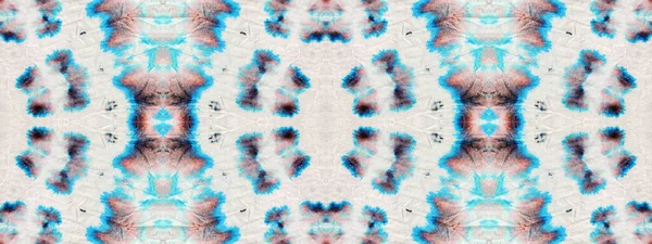 Marca Abstrata Azul Geo Watercolor Shibori Spot Escova Água Tinta — Fotografia de Stock