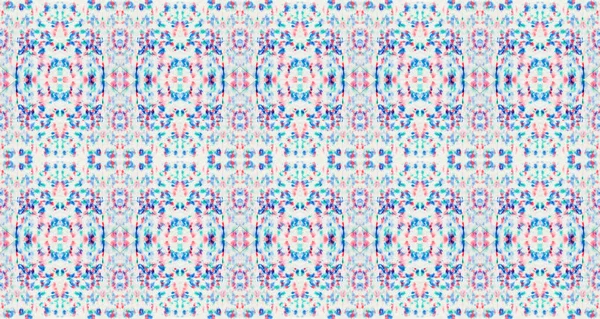 Blue Abstract Spot Geo Bohemian Colorful Spot Wash Floral Effect — Foto Stock