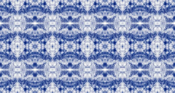 Cloth Mark Blue Colour Tye Dye Drip Ink Abstract Brush — Stock Photo, Image