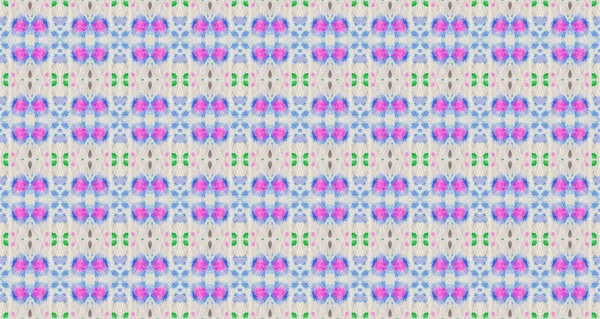 ピンクのシームレススポット ボヘミアン ドロップ カラーソフトシームレスデザイン インク パステル ステイン 緑の紫のキャンバス 明るい幾何学的な布パターン Geo — ストック写真