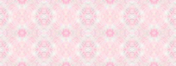 Голубая Бесшовная Метка Влажный Чешский Блот Шибори Розовый Цвет Холста — стоковое фото