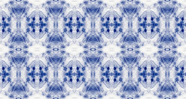 Macro Spot Blue Cotton Shibori Mark Boho Ink Splatter Texture — Stok fotoğraf