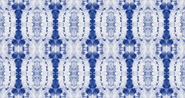 Water Spot Blue Colour Shibori Spot Indigo Cotton Hand Design — Stok fotoğraf