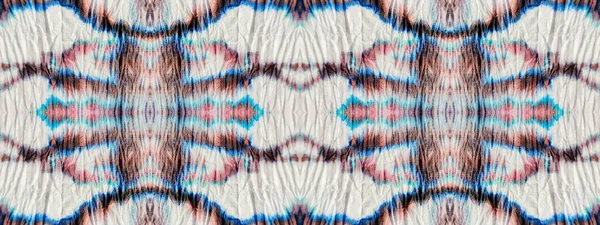 Blue Seamless Mark Nasse Geometrische Krawattenfärbung Wash Tie Dye Grunge — Stockfoto