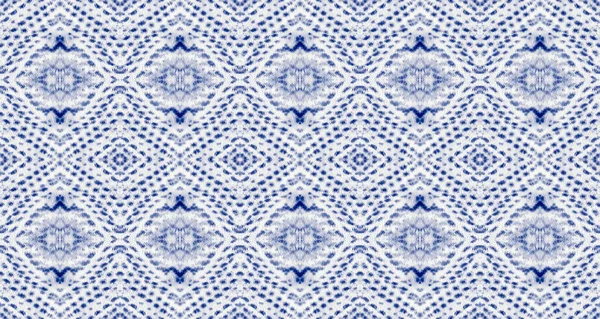 Water Mark Blue Cotton Shibori Drop Tiedye Geometric Paper Spatter — Stockfoto