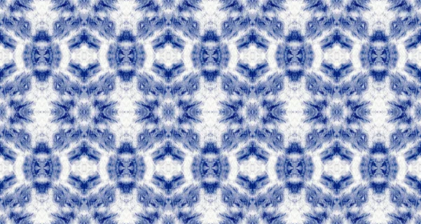 Cloth Spot Blue Cotton Shibori Mark Ink Abstract Shape Boho — 스톡 사진