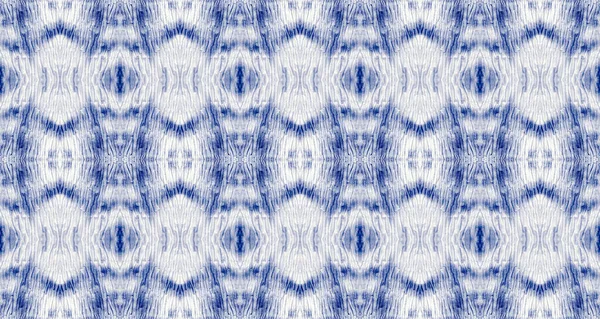 Wasserzeichen Blue Cotton Tie Dye Spot Flüssiges Aquarell Lichtmuster Nahtloser — Stockfoto