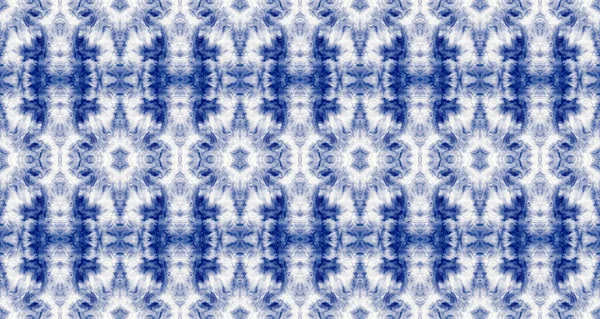 Water Spot Navy Cotton Shibori Mark Boho Ink Splatter Pattern — Stok Foto