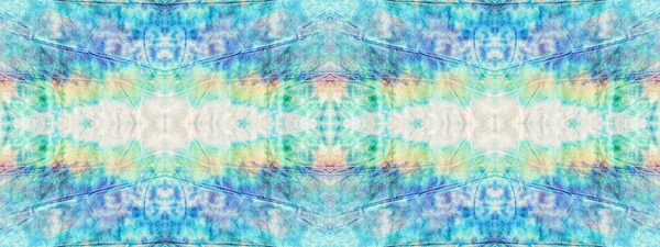 Blue Seamless Spot Art Blue Color Tye Dye Blot Pink — Stock Photo, Image