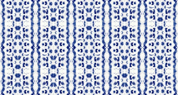 Color Mark Blue Cotton Shibori Drop Bright Aquarelle Fluid Splotch — Fotografia de Stock