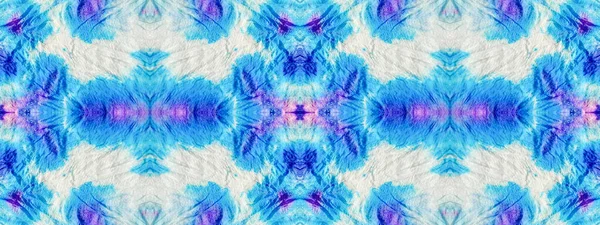 Blue Abstract Spot Ink Blue Color Tie Dye Drop Wash — Stock Photo, Image
