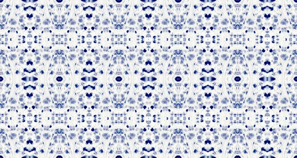 Macro Mark Navy Cotton Shibori Blob Boho Ink Splatter Pattern — Stockfoto