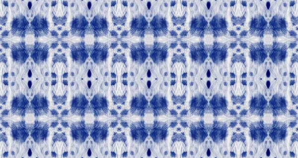 Macro Spot Blue Colour Tie Dye Drip Boho Watercolour Canvas — Stockfoto