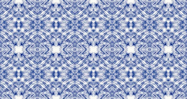Farbfleck Blue Colour Shibori Spot Vorhanden Art Gradient Seamless Print — Stockfoto