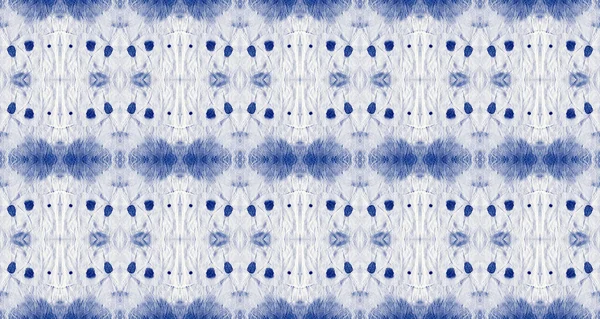 Macro Spot Blue Cotton Tye Dye Mark Ink Abstract Brush — Stock Fotó